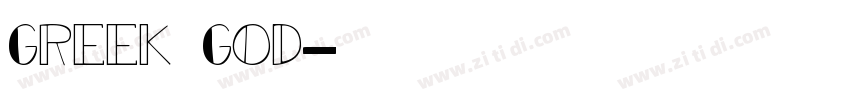 Greek God字体转换
